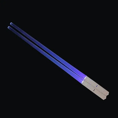 1 Pair LED Lightsaber Chopsticks Luminous Reusable Kitchen Light Up