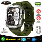 2024 New For Xiaomi Military Smart Watch Men IP68 5ATM Outdoor Sports Fitness Tracker Health Monitor 1.96" BT Call Smartwatch