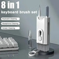 Kit de limpieza de teclado 8 en 1 Cepillo limpiador de auriculares para AirPods