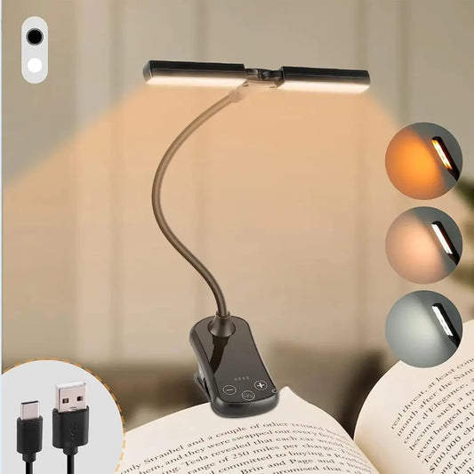 Dual Heads 14 LED Touch Control Reading Light with 3 Colors&8 AliExpress