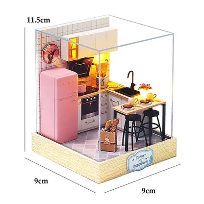 Mini Doll House Kit DIY Flower House Handmade 3D Puzzle Assembly AliExpress