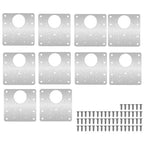 2/4/10pcs Hinge Plate Kitchen Cupboard Door Hinge Repair Kit Plates AliExpress