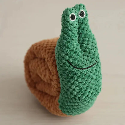 Dog Puzzle Feeder Interactive Toy Indestructible Plush Sound Squeak