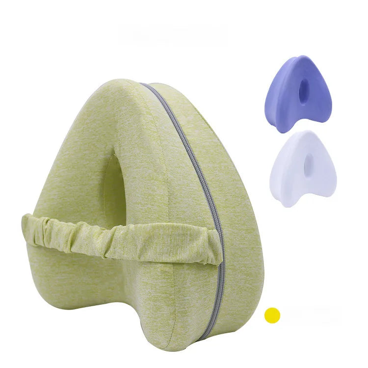 Almohada en forma de corazón para piernas, almohada para piernas de espuma viscoelástica de rebote lento, almohada para piernas con pellizco, almohada para piernas en forma de corazón