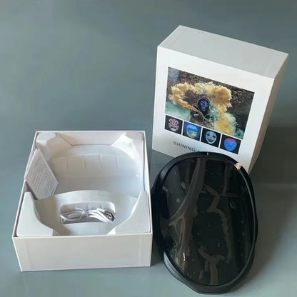 Led Mask with Bluetooth App Control Programmable Face Transforming Light up Halloween Led Mask