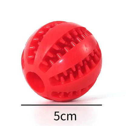 Dog Food Ball Pet Dog Toy Interactive Rubber Balls for Small Large