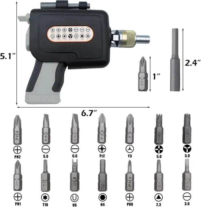 El compañero definitivo para tus proyectos de bricolaje: ¡16 herramientas en 1 dispositivo de mano!