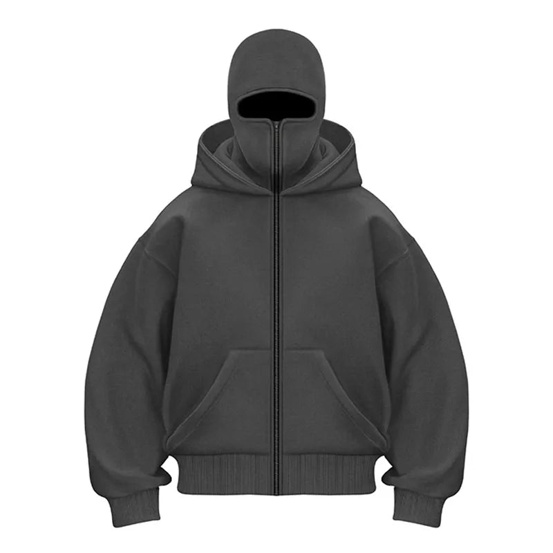 Y2K Gothic Harajuku Double Hat Design Sportswear Winter New Hoodie AliExpress