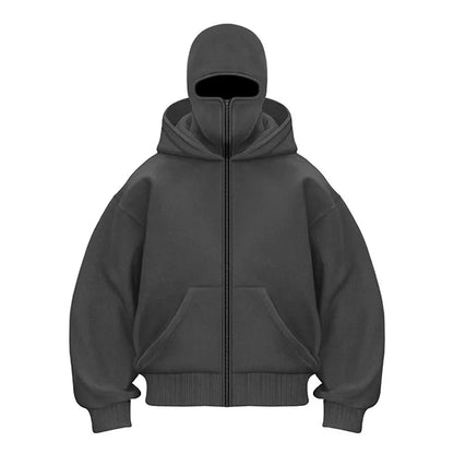 Y2K Gothic Harajuku Double Hat Design Sportswear Winter New Hoodie AliExpress