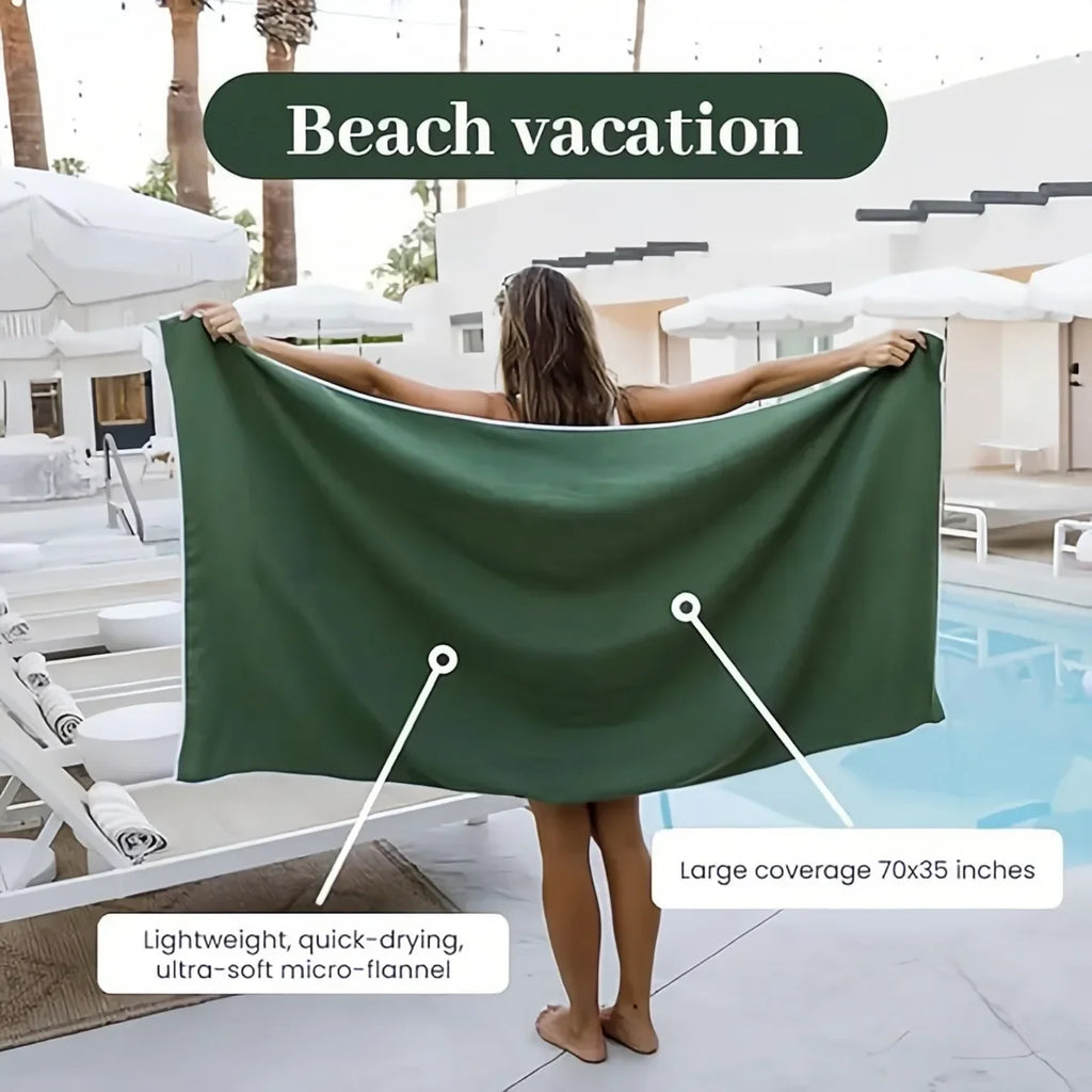 Toalla de baño magnética para exteriores Toallas magnéticas multifuncionales Toalla de playa de secado rápido para surf natación cambio de ropa