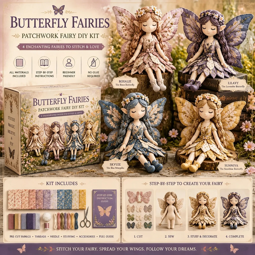 FairyStitch™ DIY Kit 🧚✨ — Create Magical Patchwork Art