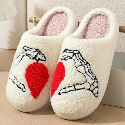 Cozy Halloween House Shoes Halloween Style Winter Cotton Slippers with