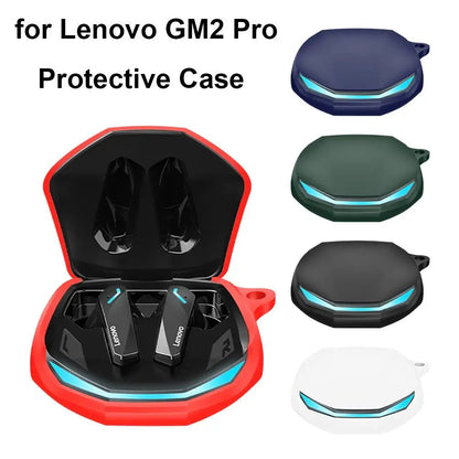 Headphone Storage Case For Lenovo GM2 PRO Wireless Headset Cover Silicone Carry Bag Shockproof Earphone Protector with Carabiner South Bay Evans General Store