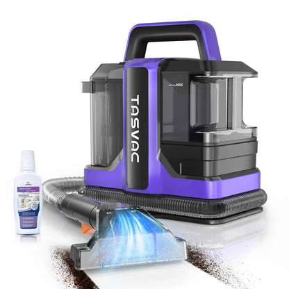 TASVAC C7 Portable Carpet & Upholstery Cleaner Machine, Spot And Stain Deep Cleaner With Two Brushes & Remover Formula For Pets, Inselife Store