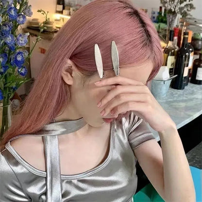 24Pcs/Set Y2K Silver Metal Hairpins for Women Girls Star Hair Clip Multiple Styles Seamless Duckbill Clip Girls Hair Accessoires Xihui Headwear Store