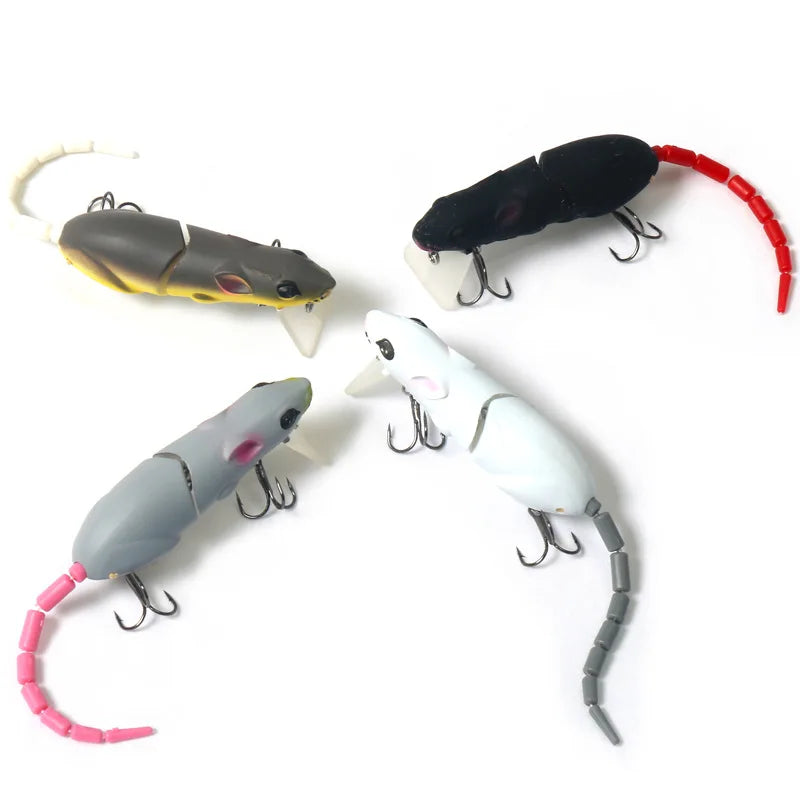 ALASICKA Tackle Accessories Mouse Lure Artificial Plastic Mouse Fishing Lure Swimbait Rat Pike Bass Minnow Floatingbaits Fishing