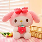 22/35cm Sanrio Strawberry Kuromi Pillow Plush Toy Girls Soft Stuffed Animal Toys Strawberry Melody Doll Gift Shop1103717545 Store
