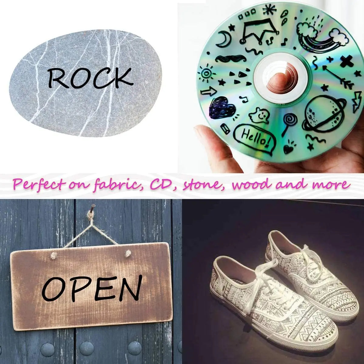 Permanent Marker Pen Manga Drawing Markers Black Blue Red Waterproof Ink Sketch Pens Stationery Art School Supplies Tiptop Co., LTD.