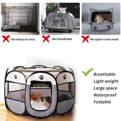 Portable Foldable Pet Tent: Octagonal Fence Kennel Shop1103771128 Store