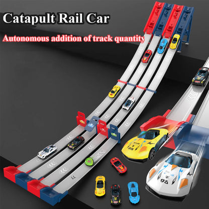 Competitive Racing Track Toy Vehicle with Alloy Car Kids Play Game for AliExpress