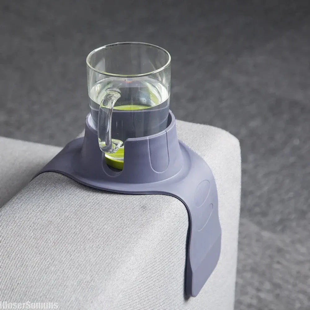 New Silicone Sofa Storage Tray Armrest Stand Cup Holder Drink Coaster