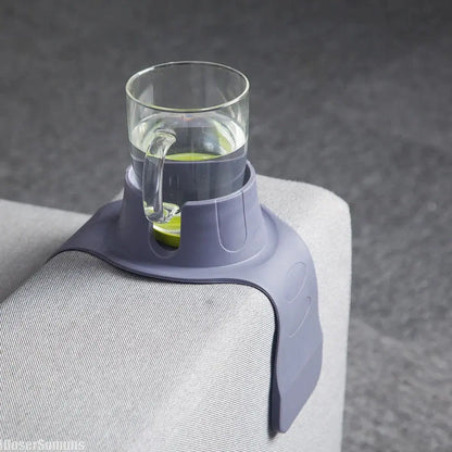 New Silicone Sofa Storage Tray Armrest Stand Cup Holder Drink Coaster