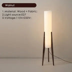 Chinese Fabric Floor Lamp – Zen-Inspired Wooden Lighting Homelover Light Store