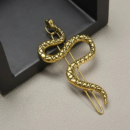 2023 New Gothic Punk  Metal Snake Medusa Hairpin Hair Clip for Women