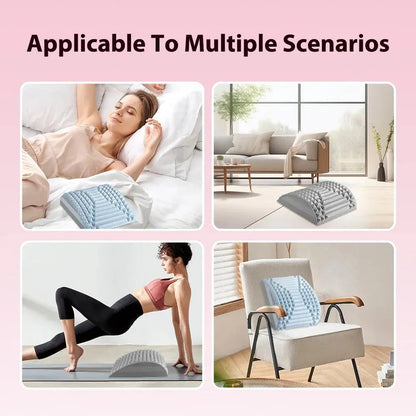 Back Stretcher Cervical Traction Pad Herniated Disc  Posture Corrector Support Neck Lumbar Massage Pillow Relief Relax Scoliosis GoodMEE Store