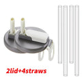 Reusable Silicone Straws with Soda Can Lids - Travel-Friendly, Eco-Friendly AliExpress