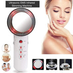 3 In 1 EMS Ultrasonic Cavitation Weight Lose Facial Lifting Body Slimming Massager Galvanic Infrared Lipo Fat Burner Machine Hmeily Official Store