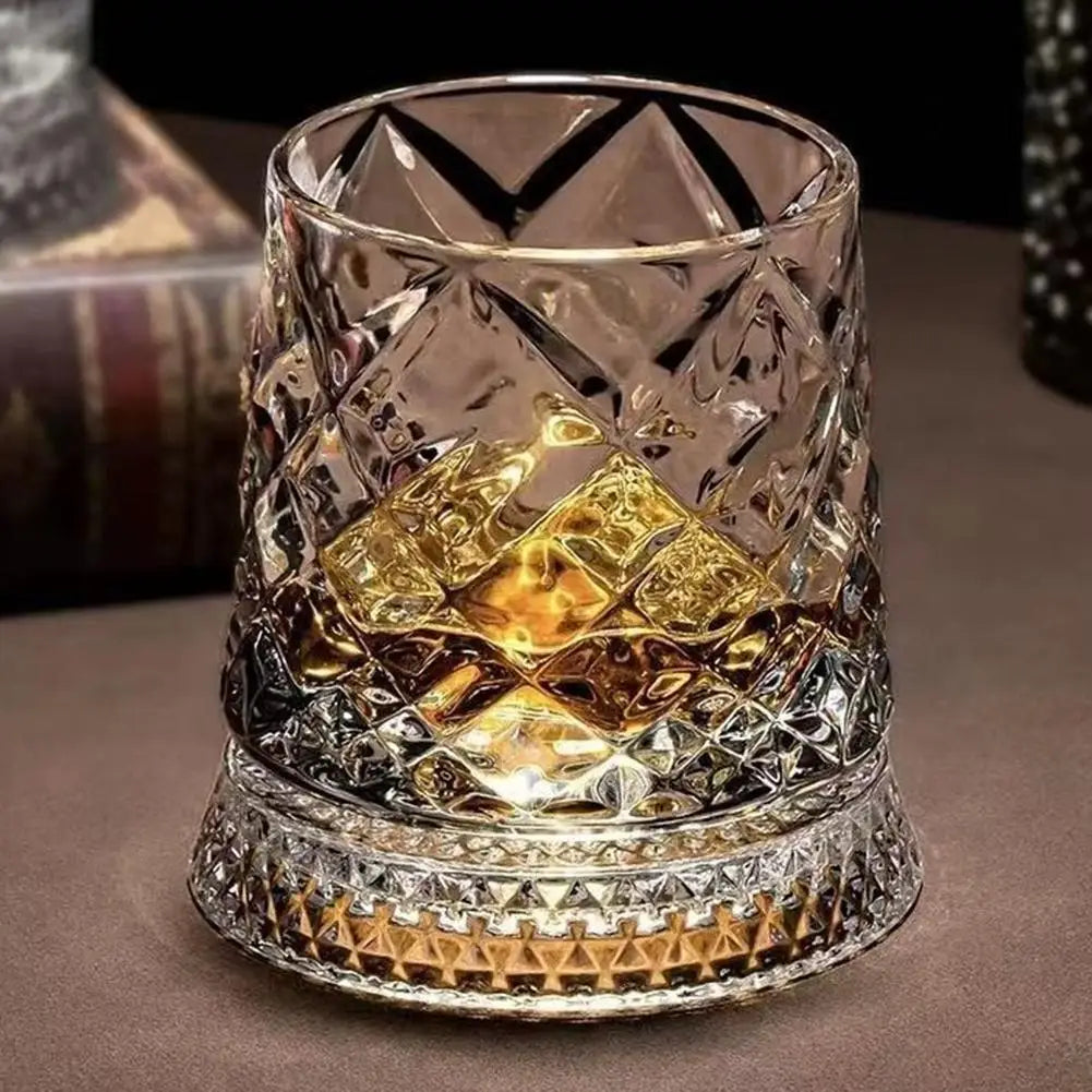 SpinSip™ Whiskey Glass 🥃✨ — Smooth Swirl, Rich Flavor