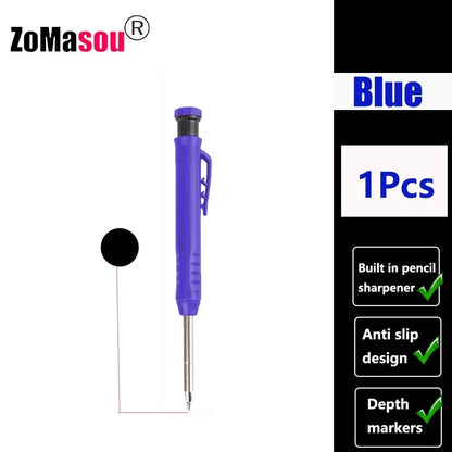 PrecisionMark Carpenter Pencil: Sharp Lines, Every Time! Zomasou Factory Store