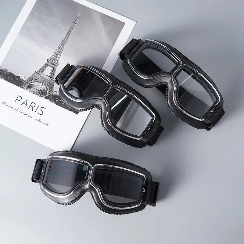RetroRide™ OTG Goggles 🏍️ — Fits Over Glasses, Vintage Style