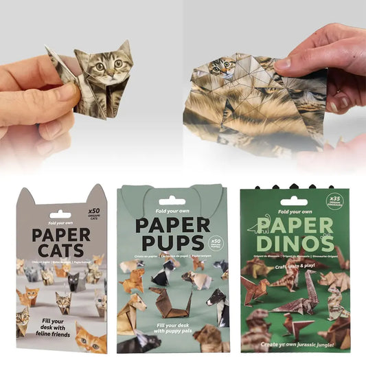 FoldiFun™ 3D Paper Animal Set