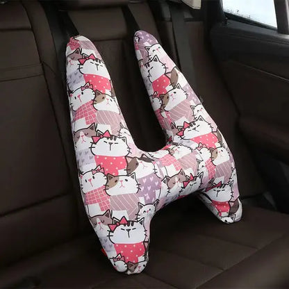 Cute Animal Pattern Kid Neck Head Support U-Shape Children Travel
