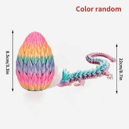 FlexiCrystal Dragon: 3D-Printed Magic in Motion Creatinglife Store