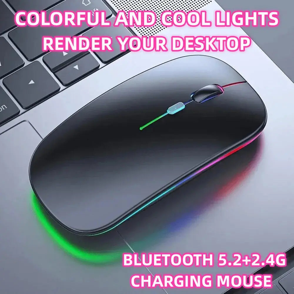 Wireless Mouse Gaming Mouse Backlight USB Compatible RGB Rechargeable AliExpress