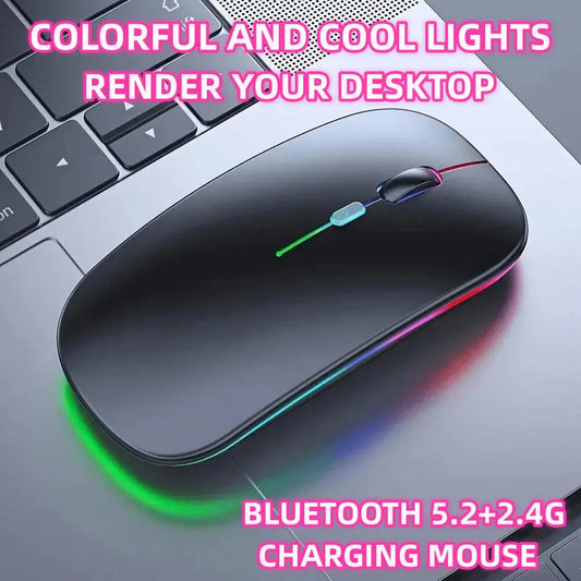 Wireless Mouse Gaming Mouse Backlight USB Compatible RGB Rechargeable AliExpress