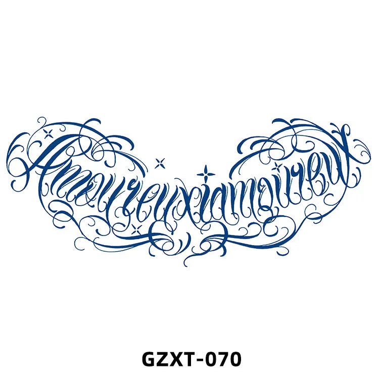 New Wholesale Juice Chest Stickers Tattoo Herbal Semi-permanent Back Tatoo Wings Tattoo Stickpaper WAM-girl Store Store