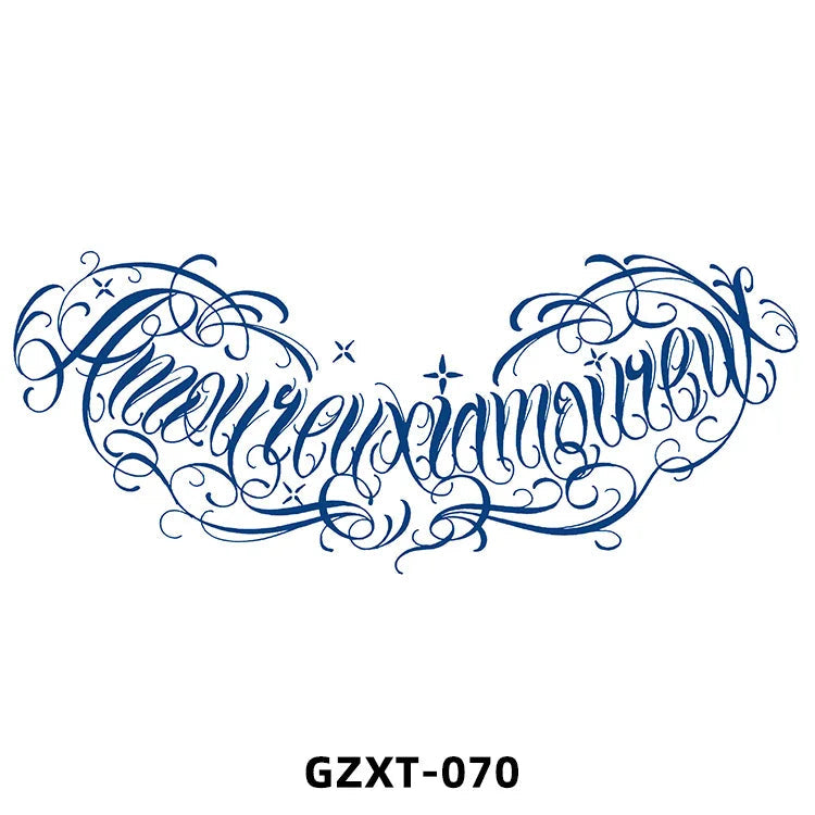New Wholesale Juice Chest Stickers Tattoo Herbal Semi-permanent Back Tatoo Wings Tattoo Stickpaper WAM-girl Store Store