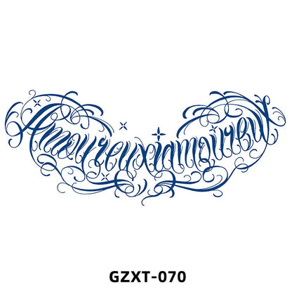 New Wholesale Juice Chest Stickers Tattoo Herbal Semi-permanent Back Tatoo Wings Tattoo Stickpaper WAM-girl Store Store