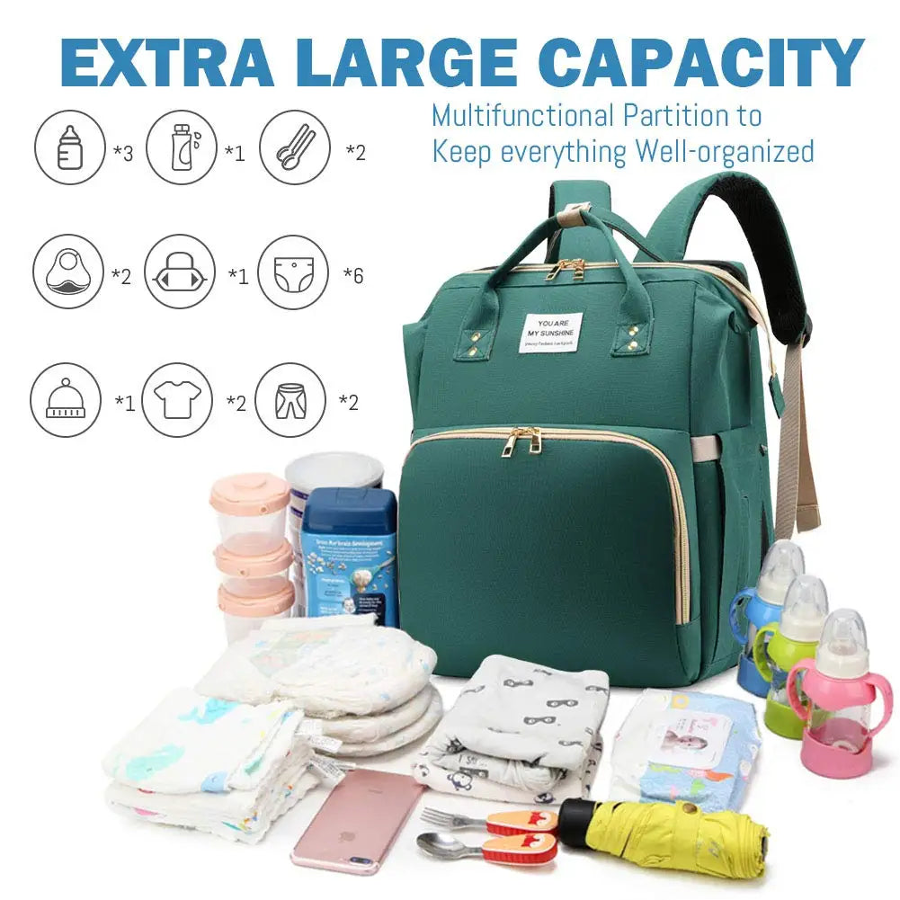 3-in-1 Diaper Bag & Baby Bed YOURSChoice Store