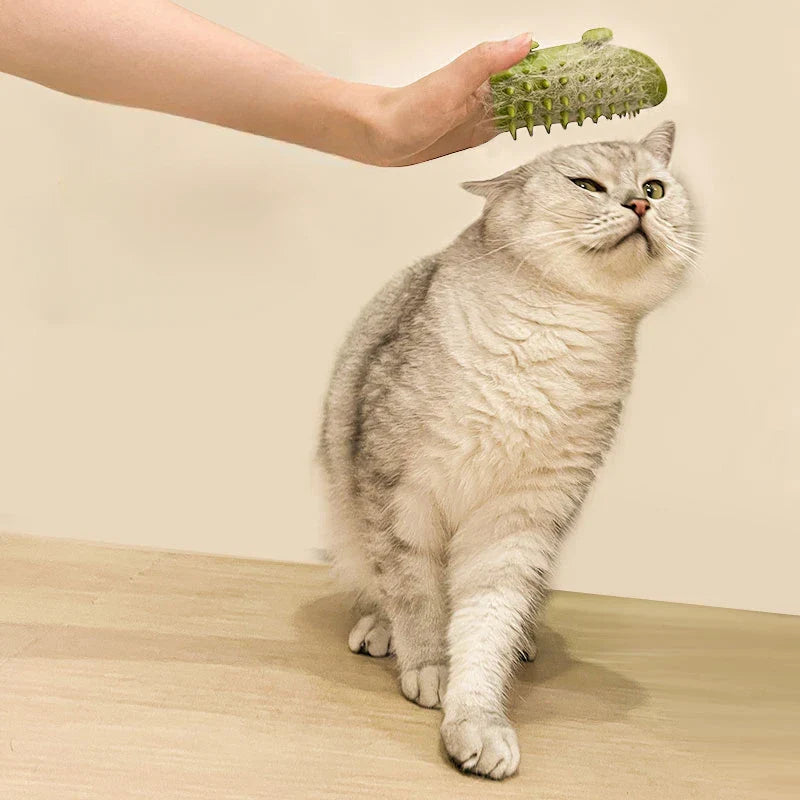 Pet Cat Hair Removal Massage Comb: Self-Cleaning Wall Corner Cat Scratcher Brush for Grooming HOMEPRO GLOBAL Store