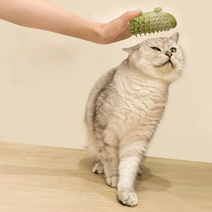 Pet Cat Hair Removal Massage Comb: Self-Cleaning Wall Corner Cat Scratcher Brush for Grooming HOMEPRO GLOBAL Store
