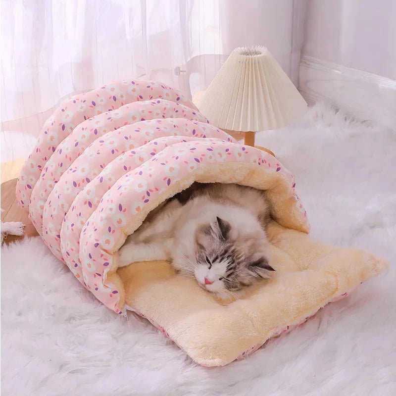 PurrNest 360: Cozy, Washable, Year-Round Cat Bed QiuQiu Petty Store