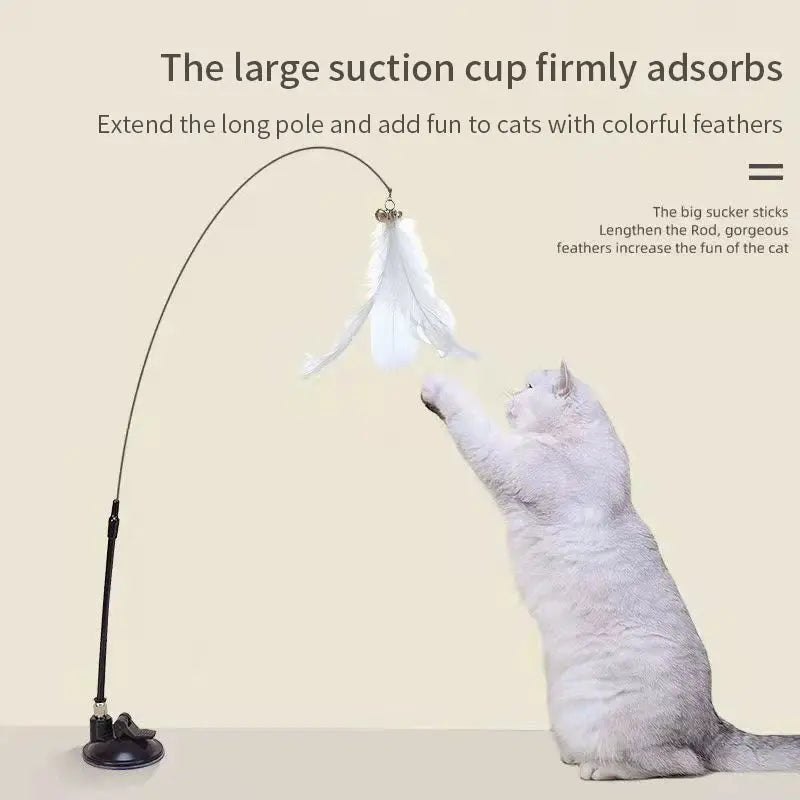 Interactive Cat Toy Handfree Cat Stick Playing Kitten Playing Teaser