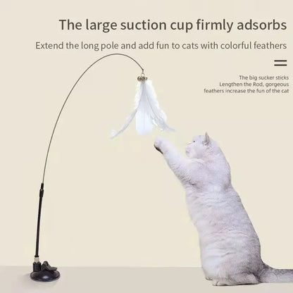 Interactive Cat Toy Handfree Cat Stick Playing Kitten Playing Teaser