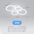 Luxury Ring Pendant LED Ceiling Light Perfect for Bedroom & Living Room Stone's Store