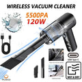Wireless Vacuum Cleaner Dual Use for Home and Car 120W High Power Powerful Vacuum Cleaner Black PCMOS 1PC DaZhe Plus Store